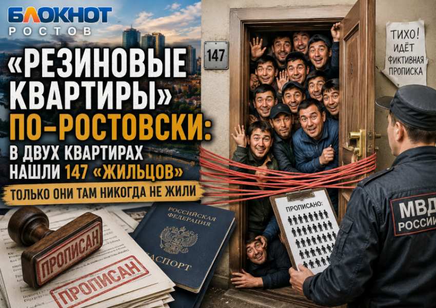 «Резиновые квартиры» по-ростовски: в двух квартирах нашли 147 «жильцов»