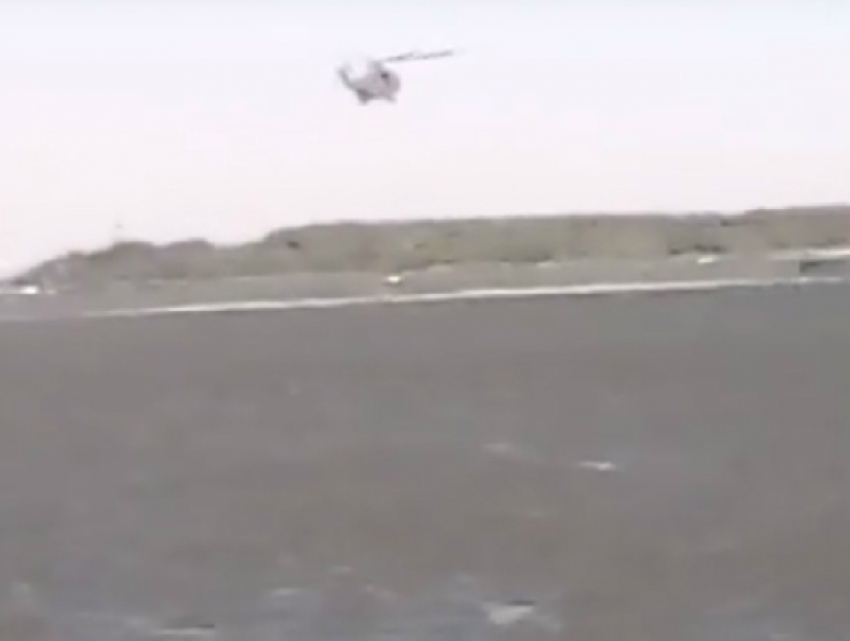К тушению пожара в Ростове привлекли вертолеты Росгвардии