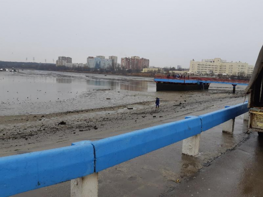 Северное водохранилище в Ростове после аварии практически обмелело
