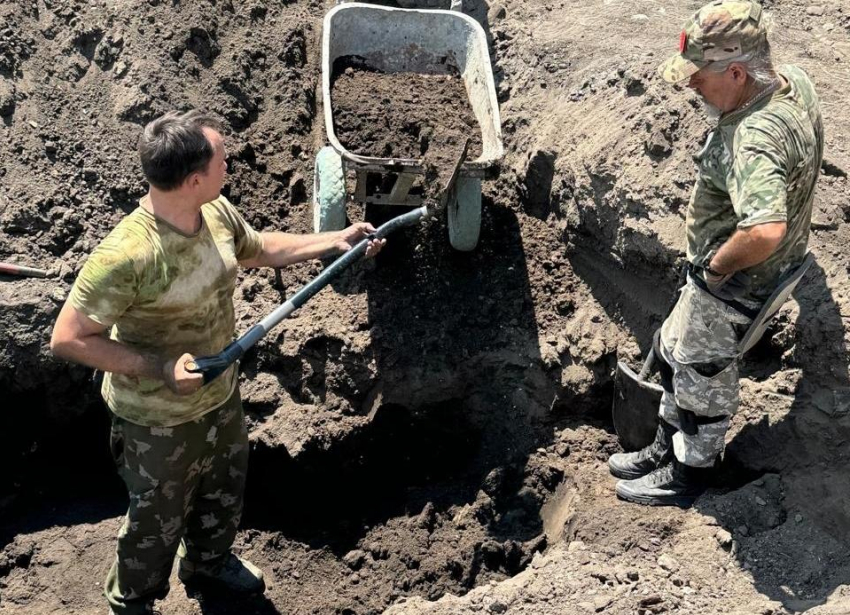 Под Ростовом поисковики обнаружили останки 45 солдат, погибших в Великой Отечественной войне