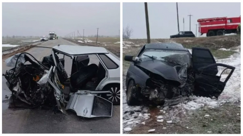 Двое детей и трое взрослых пострадали в лобовом ДТП на трассе в Ростовской области