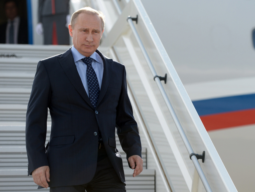 Президент России Владимир Путин прибыл в Ростов-на-Дону