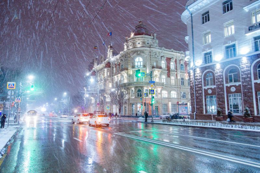В Ростове ожидается снег и сильный ветер