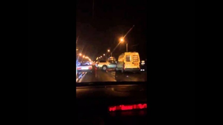 Авария между Батайском и Ростовом попала на видео 