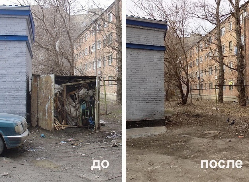 Фото до и после уничтожения запрещенного гаража опубликовали власти Ростова