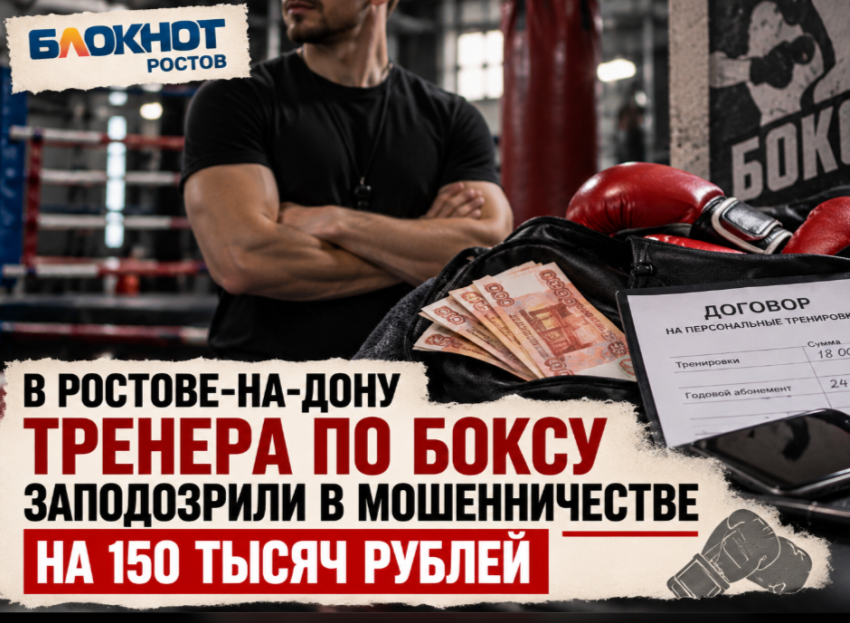 В Ростове тренера по боксу заподозрили в мошенничестве на 150 тысяч рублей