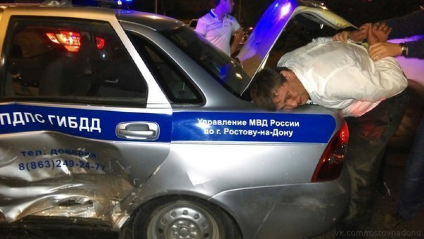 В Ростове пяьный мужчина сбил троих полицейских и пытался скрыться