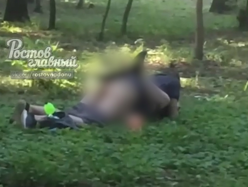 Секс ростовской парочки в парке Островского попал на видео
