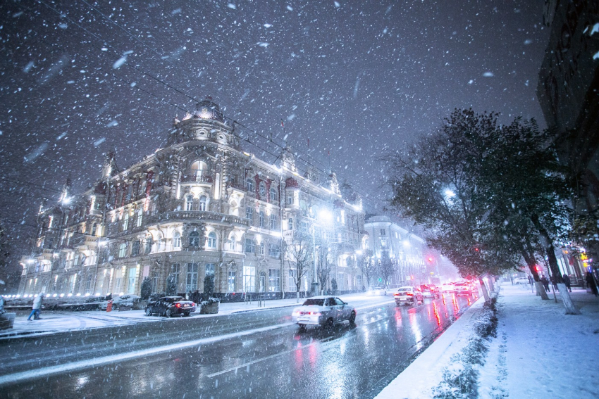 На выходных в Ростове ожидается снег, мороз и гололедица