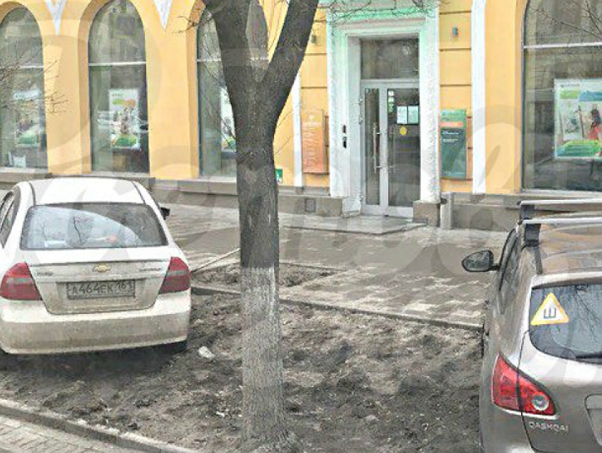 Наглые автовладельцы «по-свински» оставили машины на газоне в центре Ростова
