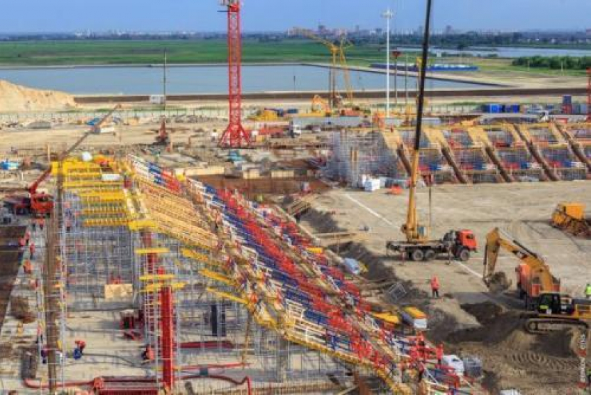 Чиновники отчитались о ходе строительства «Ростов-Арены»