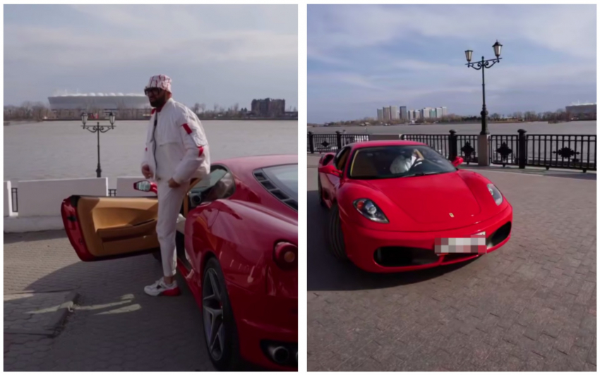 Блогер Николай Василенко «похулиганил» и прокатился на Ferrari по набережной Ростова