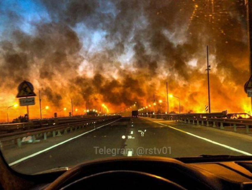 Под Ростовом потушили крупный ландшафтный пожар