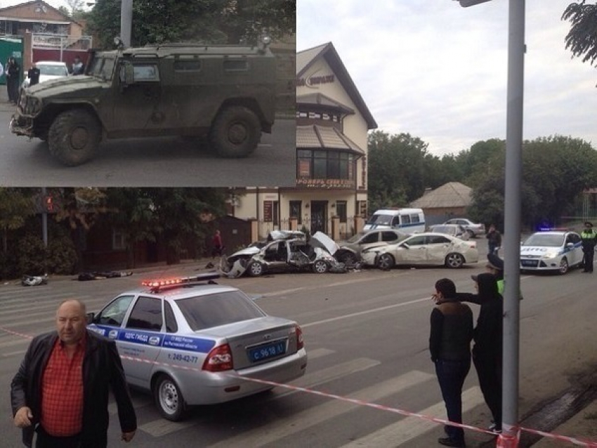 В Ростове бронеавтомобиль «Тигр» протаранил несколько машин: двое погибли. Фото
