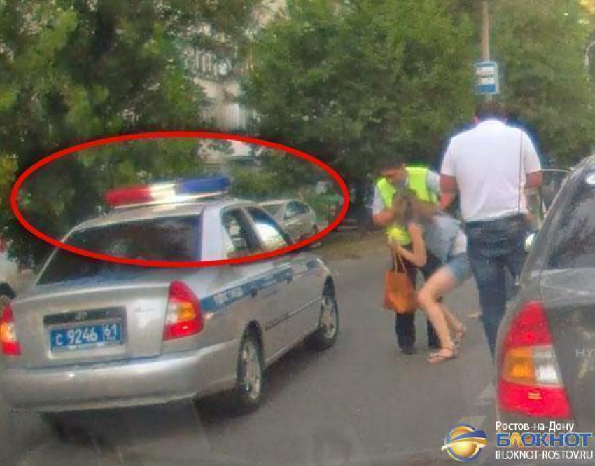 В Ростовском ГИБДД утверждают, что сотрудники ДПС, сбившие девушку, ехали со спецсигналами