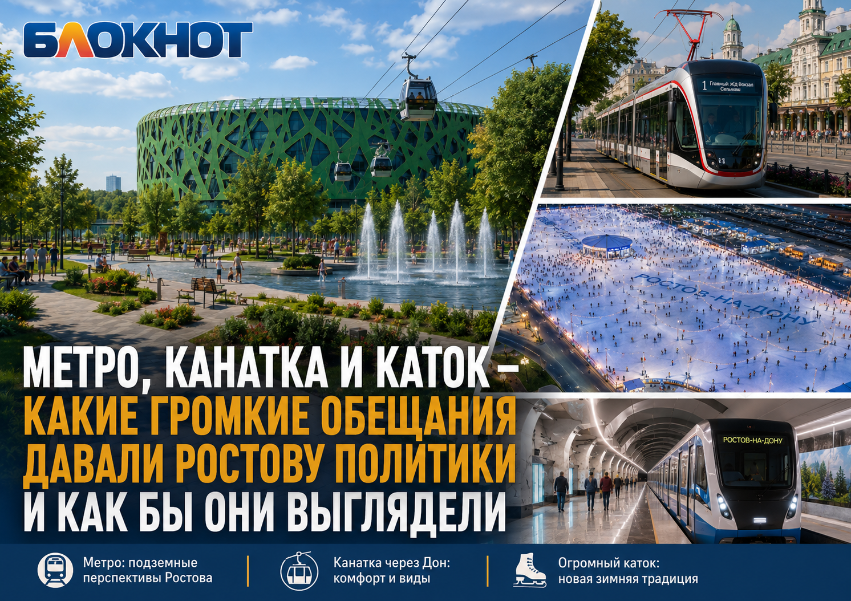 Метро, канатка и каток – какие громкие обещания давали Ростову политики и как бы они выглядели 