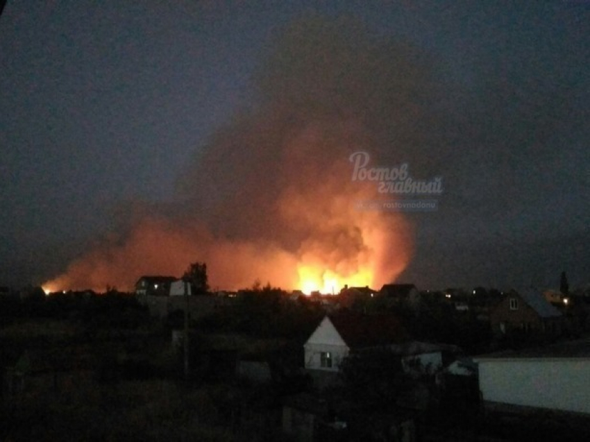 Вставший стеной пожар под Ростовом не могут потушить несколько часов