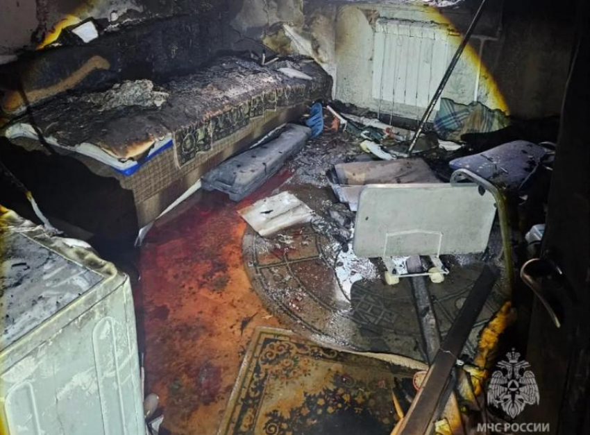 При пожаре погиб 35-летний мужчина в многоэтажке в Ростове 