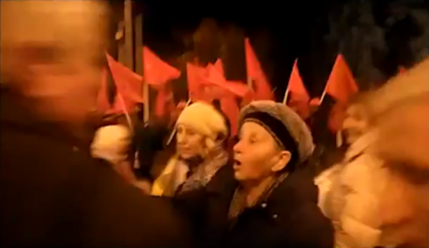 Митинг активистов КПРФ в Ростове попал на видео