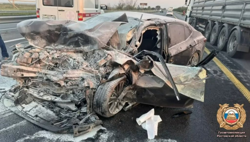 На М-4 под Ростовом в жутком ДТП погиб 49-летний мужчина