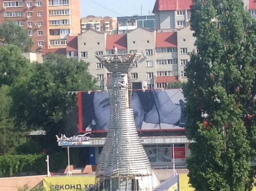 В Ростове на Северном демонтируют один из символов района – огромную кеглю