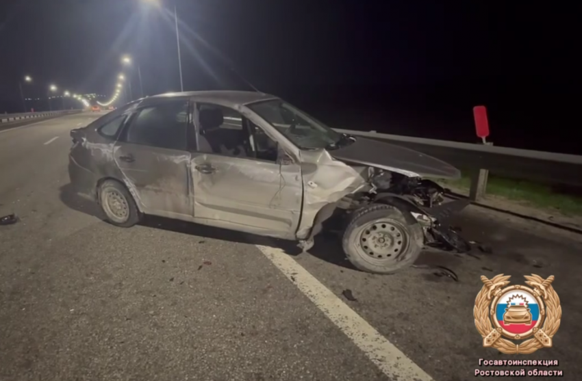 65-летний водитель погиб, протаранив барьер после заноса на трассе под Ростовом
