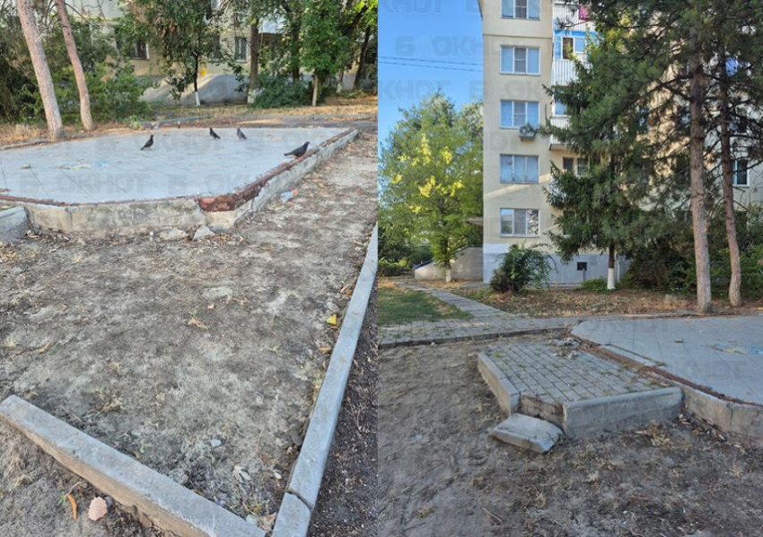 Ростовчане заметили неожиданную пропажу тротуарной плитки