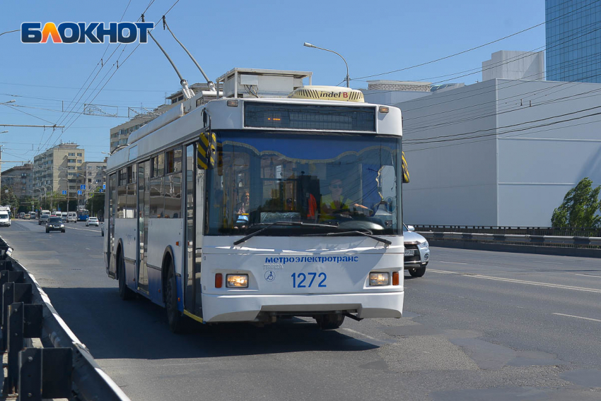 В Ростове временно приостановили работу трех троллейбусных маршрутов