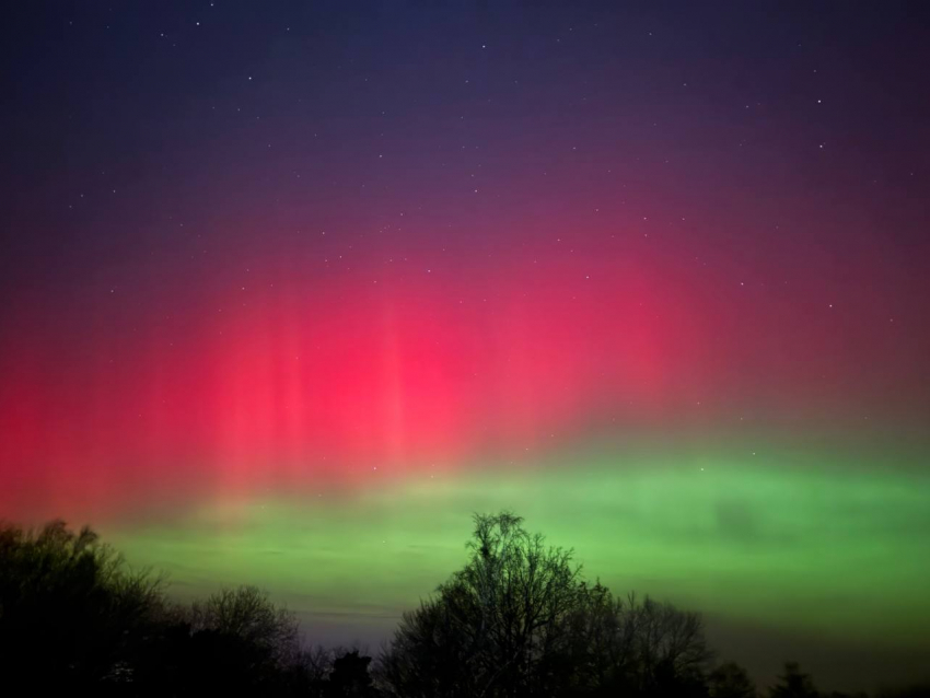 Жители Ростовской области наблюдали редкое северное сияние из-за сильнейшей магнитной бури