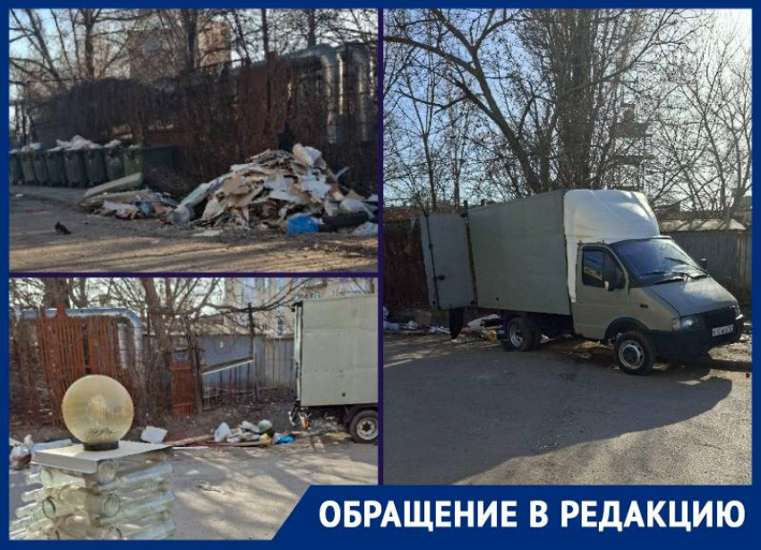 В поселке Орджоникидзе серые возчики превратили мусорные баки в свалку