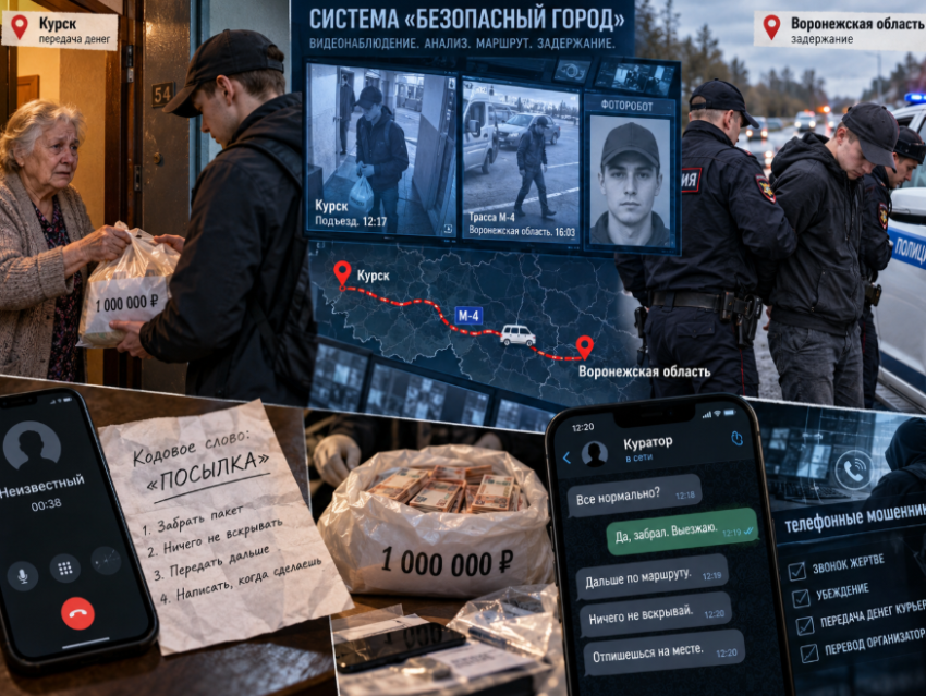 Молодого курьера аферистов из Ростова вычислили по камерам и задержали под Воронежем