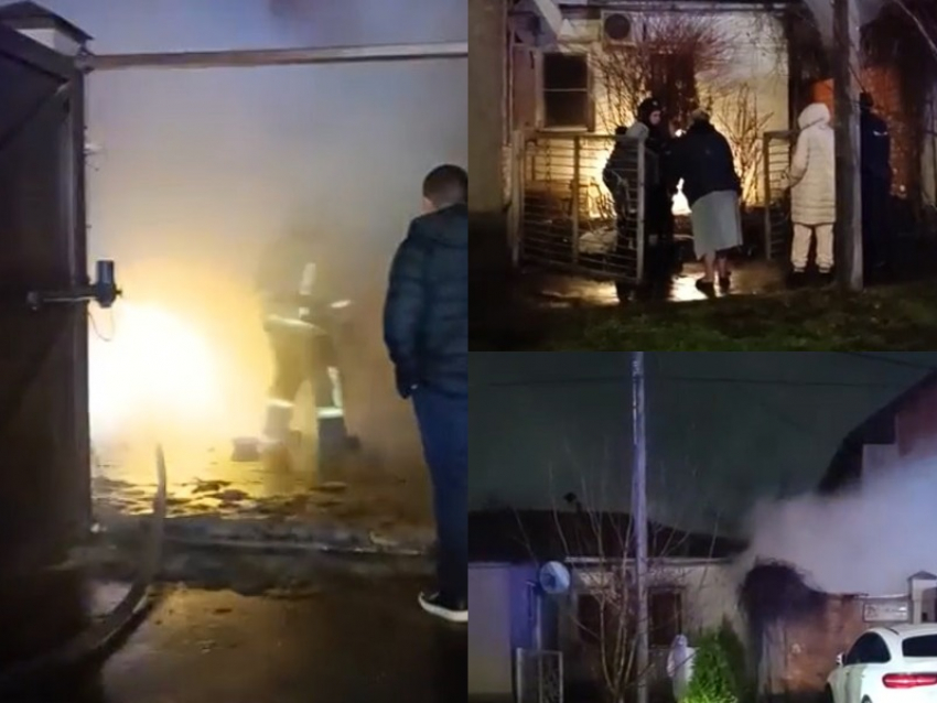 Частный дом сгорел на Западном в Ростове 