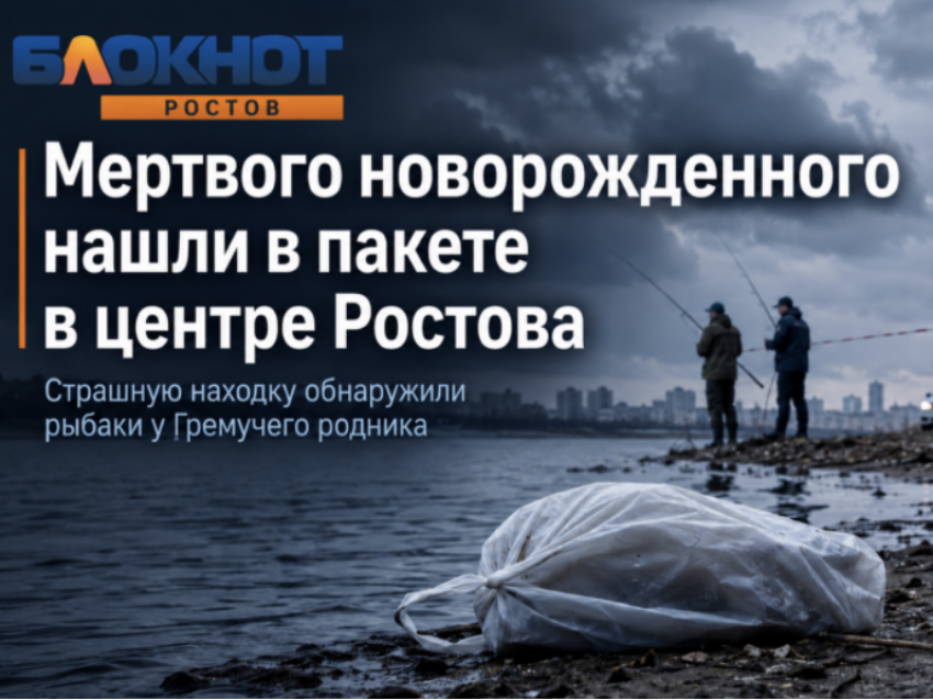 Мертвого новорожденного ребенка нашли в пакете выброшенным в центре Ростова  — Источник Блокнот