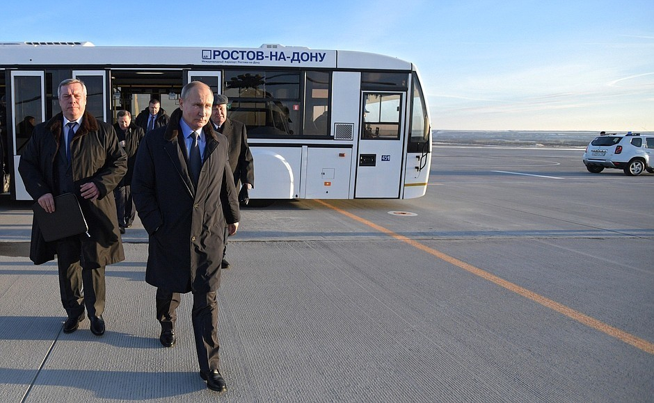 Путин в Ростове: аэропорт - понравился, Ростсельмашу - дадут еще