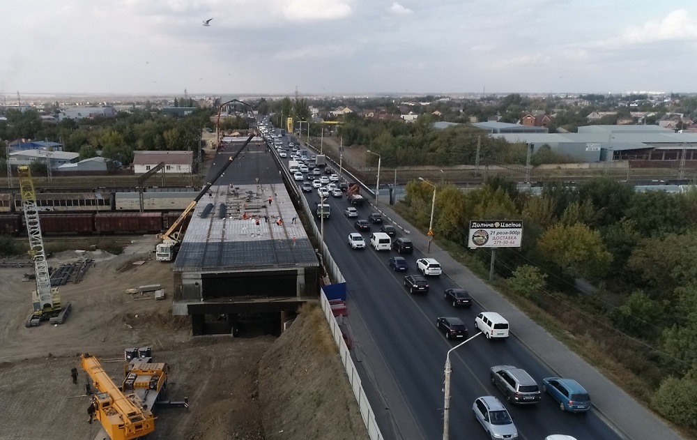 Перекрытие моста на малиновского