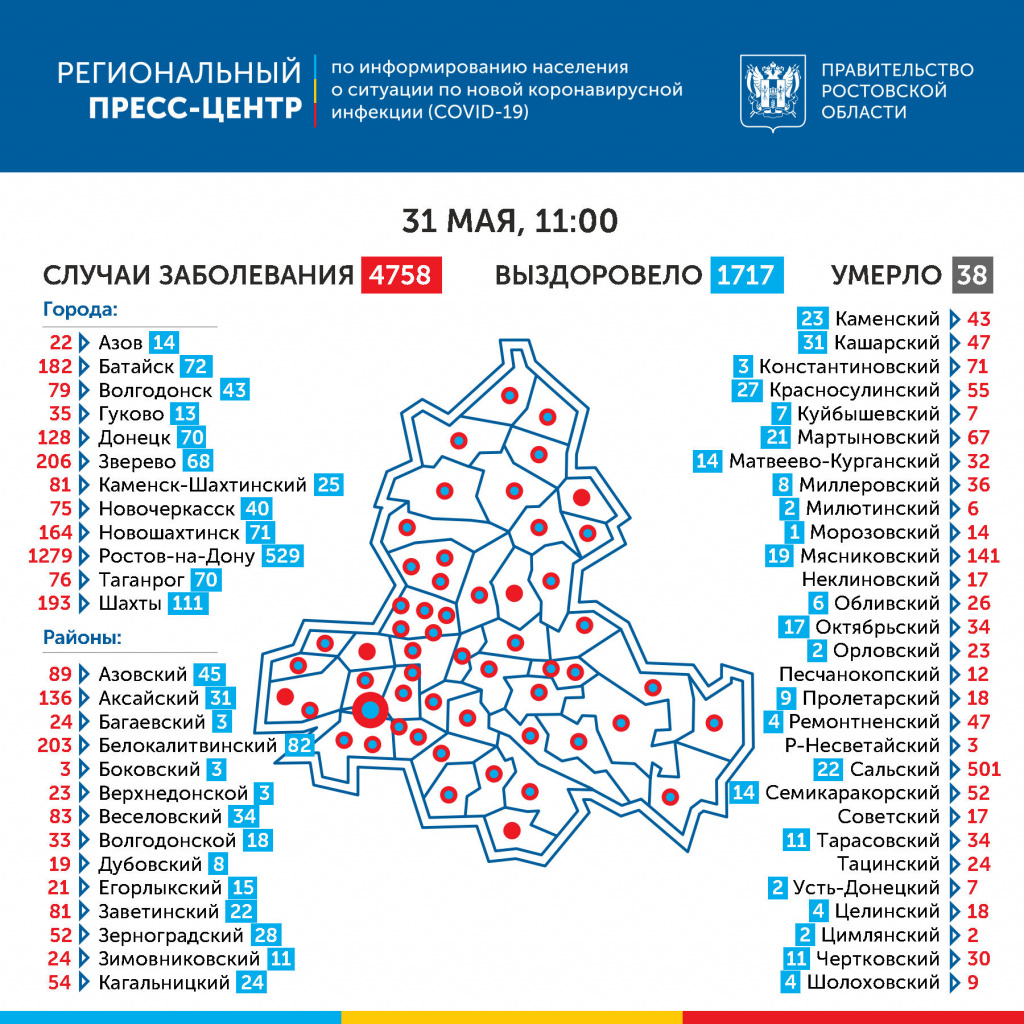 Данные от оперативного штаба